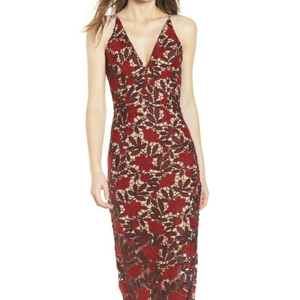 Aurora Red Sheath Dress